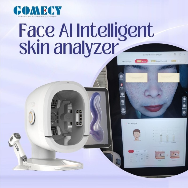 Facial Skin Analysis Machine Skin Moisture Tester Skin Analyzer Machine Hair Follicles Detector Beauty Salon Instrument