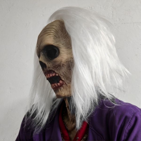 Realistic Latex Zombie Mask One Size Fit Most for Halloween Parties and Cosplay