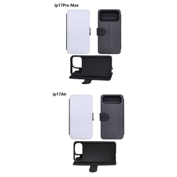 Sublimation Flip Phone Case For Iphone 17 Series Personalized Leather Phone Case