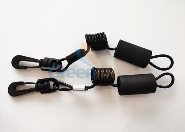 Elastic Outboard Short Coiled Jet Ski Wrist Strap Lanyard With Foam