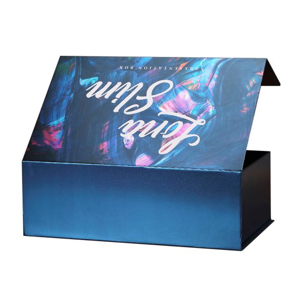 Custom Luxurious Flip Open Gift Boxes Pearl Perfume Bottle With Plastic Lining