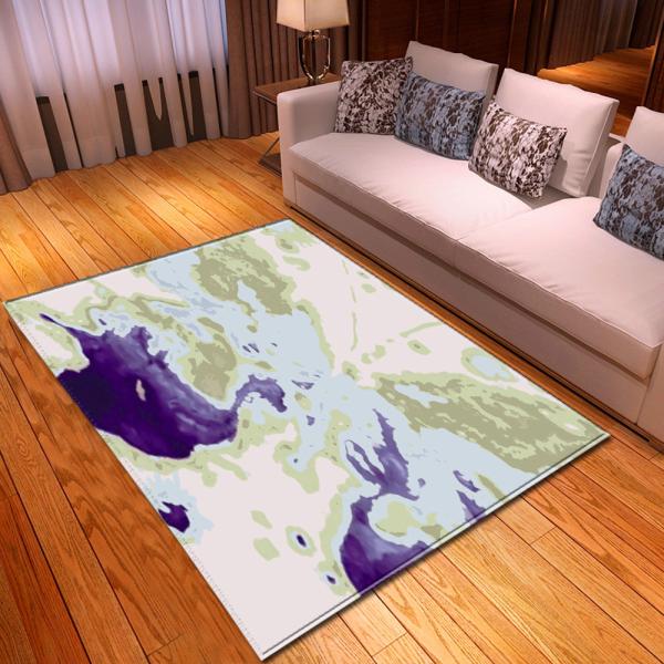 Marble living room carpet, bedroom, dining room floor mat size can be customized