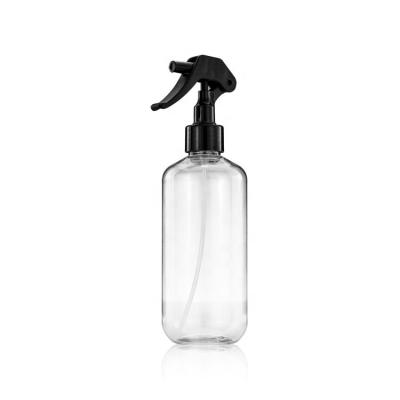 A bomba 300ml plástica vazia clara engarrafa o ANIMAL DE ESTIMAÇÃO para o Sanitizer e o álcool da mão