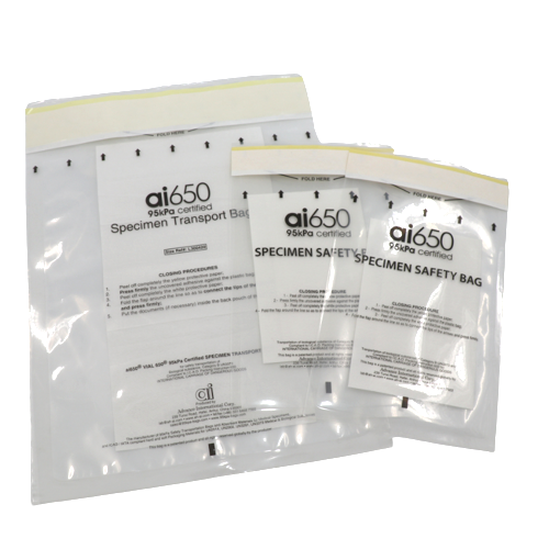 Medical Transport Biological Biohazard 95kpa Specimen Bag Plastic