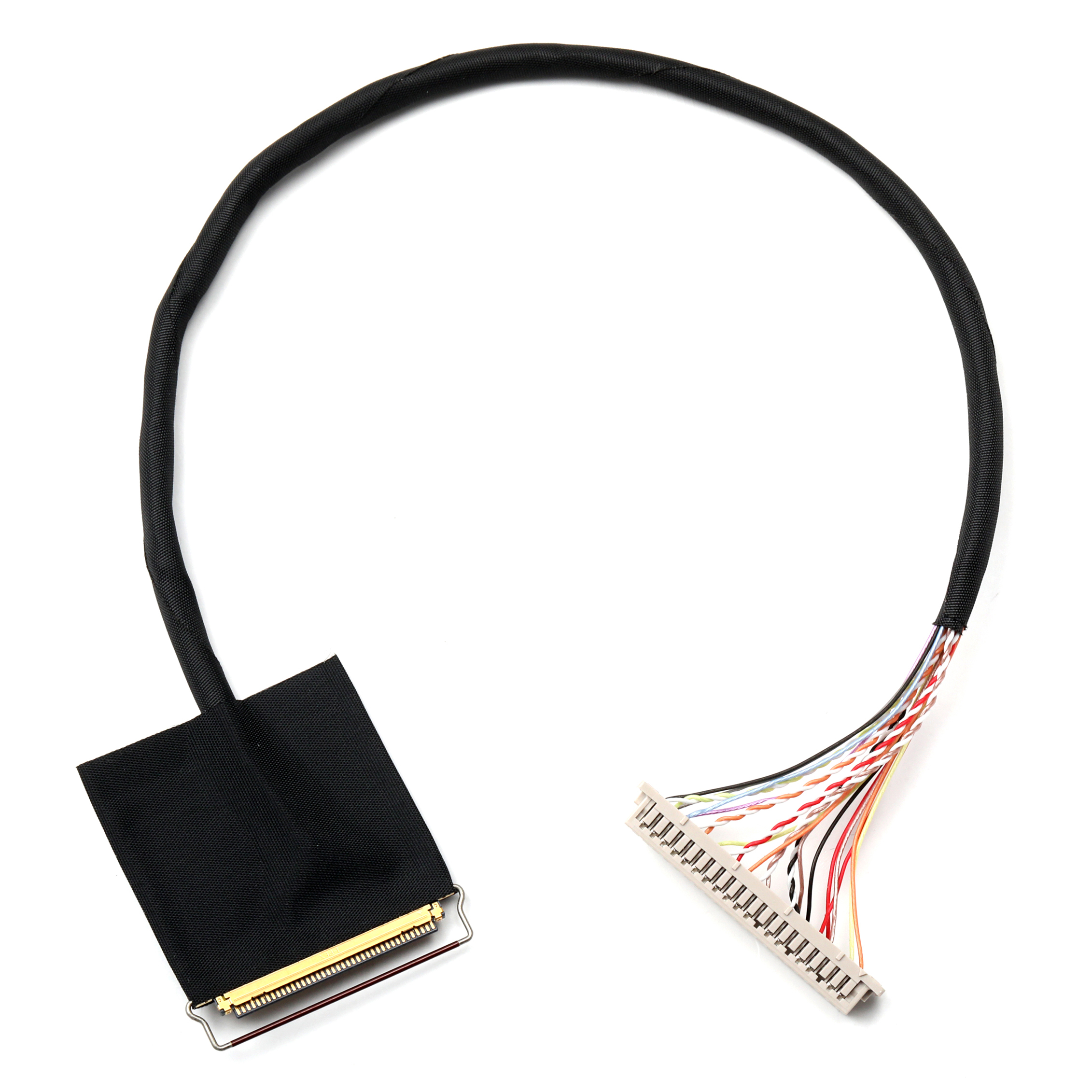 LVDS Display Cable Assembly with 20453 Connector and Multi-Twisted Wires