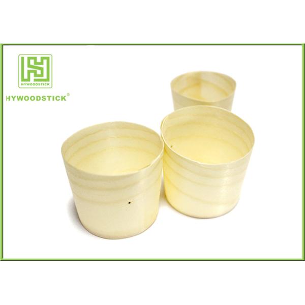 Mousse Wooden Cup disposable Cup for Cake China Made Pine Wood Cup
