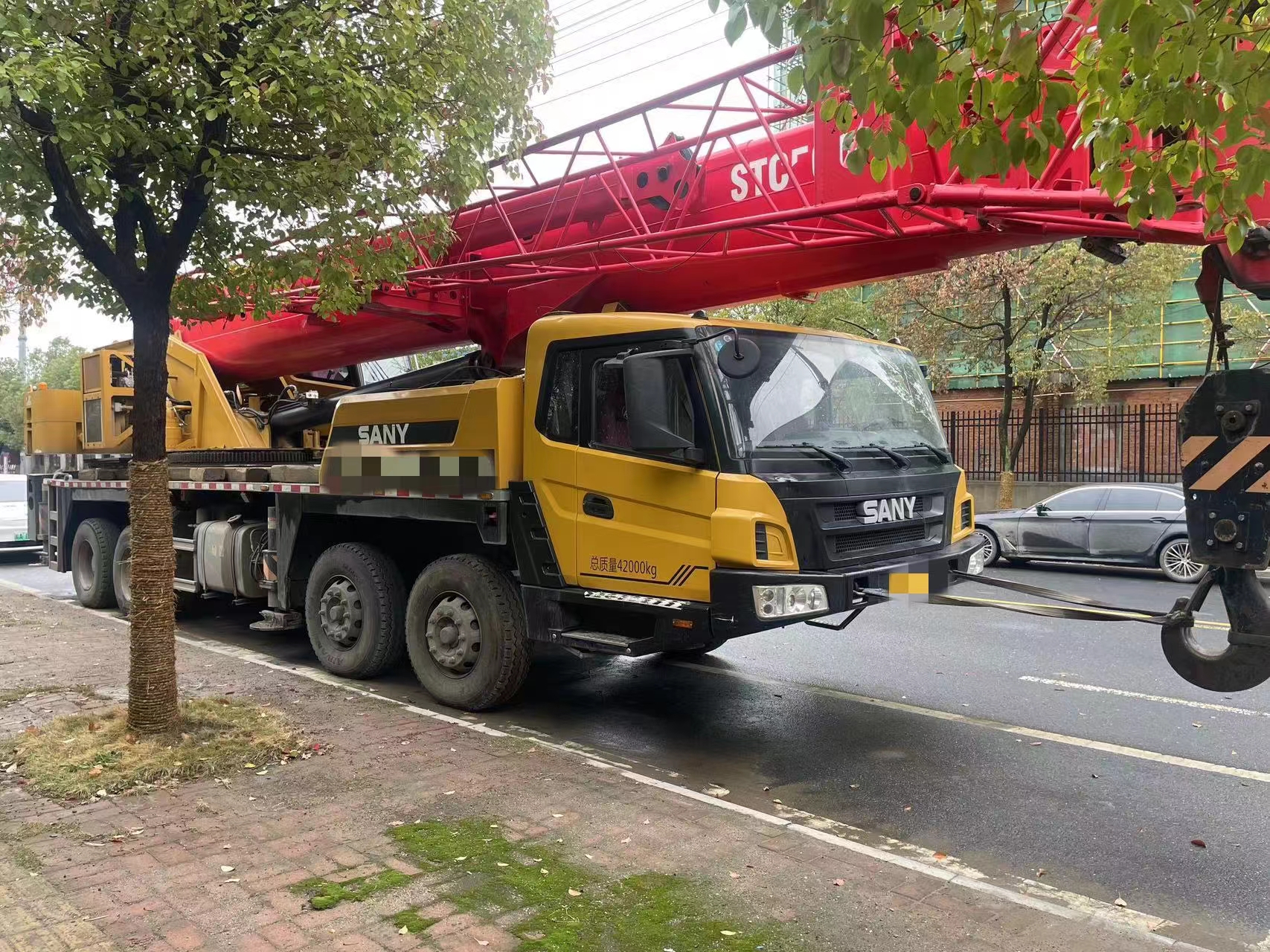 55т Sany STC550 Используемые всеповерхностные краны