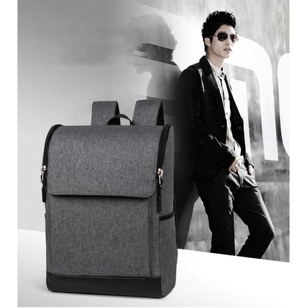 Backpack men's computer backpack fashion Korean tide high school students USB bag