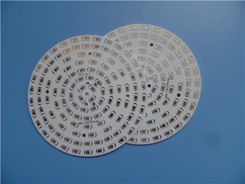 Single Sided Aluminum PCB 1.6mm With Hot Air Soldering and white soldermask