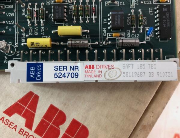 SAFT 185 TBC 58119687 ABB Plaque de blocage de bornes