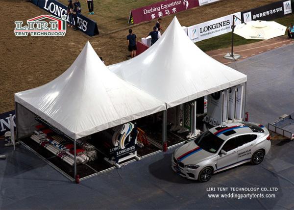 Commercial Advertising White Color Gazebo Tent Flexible Movable Fixing For Trade Show