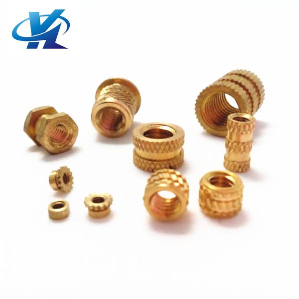Round threaded brass insert cnc nuts blind 8mm knurled nut m3 m4 m6 m8 m10 42mm brass thread insert nut