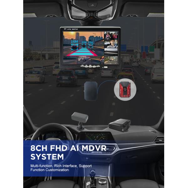 1080P 8CH HDD AI Mobile DVR GPS WIFI 4G ADAS DSM BSD Камера H265 MDVR