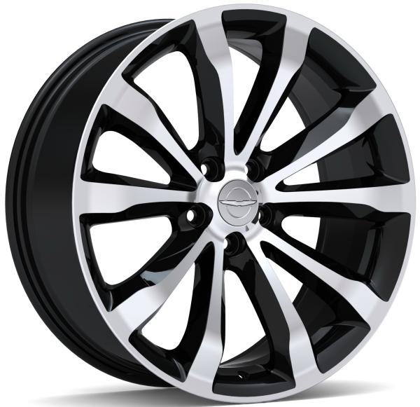 20 Inch 2540 Gloss Black OEM Replica Car Rims 2015-2020 for Chrysler 300 RT8