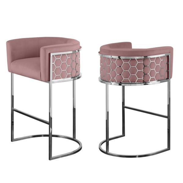 Modern Custom Living Room Seating Stainless Steel Bar Furniture with High Chrome Base