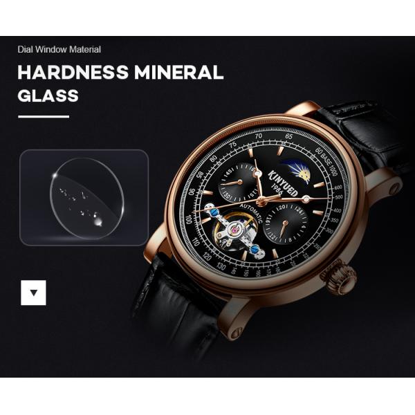 Brand KINYUED Business men watches automatic watch custom logo water resistant watch