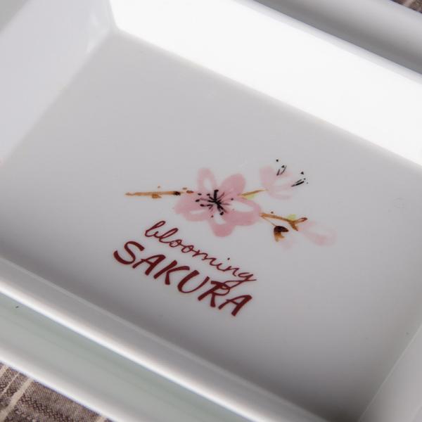 Japanese Cherry Blossom White Round Rectangle Square Baking Dessert Bowl Restaurant Ceramic Dinner Plate And Mug