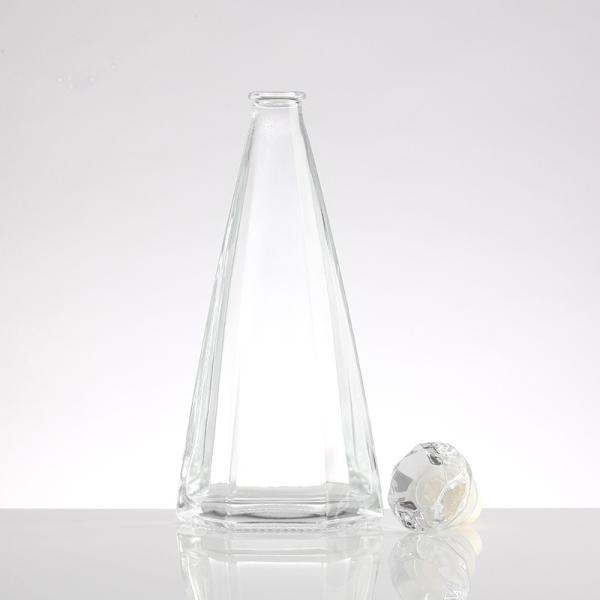 Super Flint Glass Bottle with Customize Sealing Type 100ml 200ml 350ml 500ml Flat Shaped