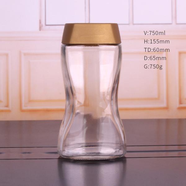 500ml Sugar Coffee Glass Storage Jars Kitchen Cereal Containers LFGB