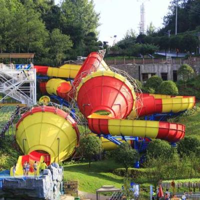 Huge Fiberglass Water Slides Tantrum Valley For Teenagers / Water Park Equipment