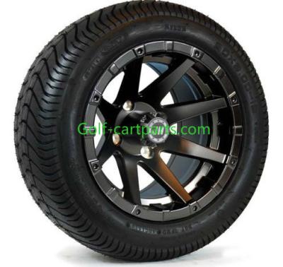 Rodas feitas sob encomenda e pneus de Ezgo dos pneus das rodas do carrinho de golfe de 12 polegadas ajustados de 4 brilhantes