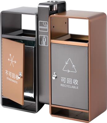 Eco-Friendly Black Induction Trash Can Freestanding