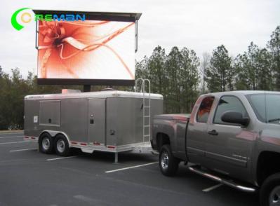 Digital P10 360 Degree LED Display Mobile On LED Truck And Trailers 4x3 10x8 Feet 3535 SMD