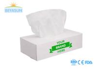 Boîte douce Tissu facial 2 plis 11GSM 130 feuilles de bois vierge Pâte blanche Boîte plate Tissu papier