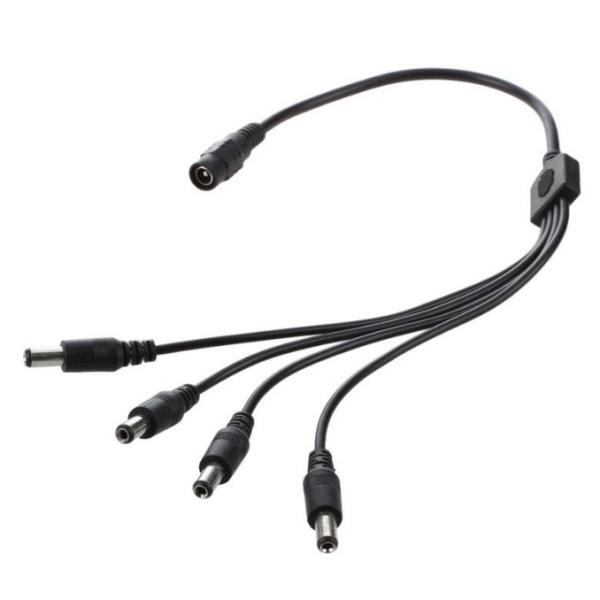 Original Place DC Power Splitter Adaptor Cable Female to Male 5.5x2.1mm for CCTV Camera