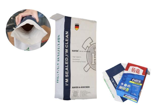 Custom Design Pasted Valve Multiwall Paper Bags For Flour Packaging 5Kg 10kg 20kg