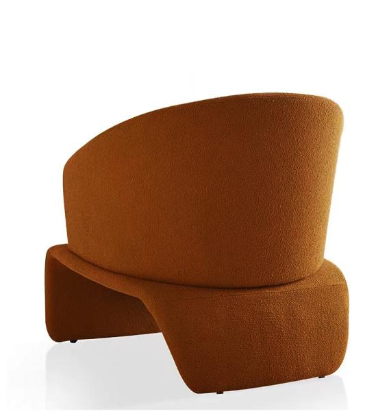 Woolen Cloth Arm Chairs ,  Graceful Contemporary Velvet Armchair