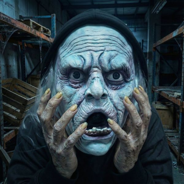 Latex Material Monster Mask with One Size Fit Most and 250g Lightweight Design for Costume Celebrations and Theatrical Productions