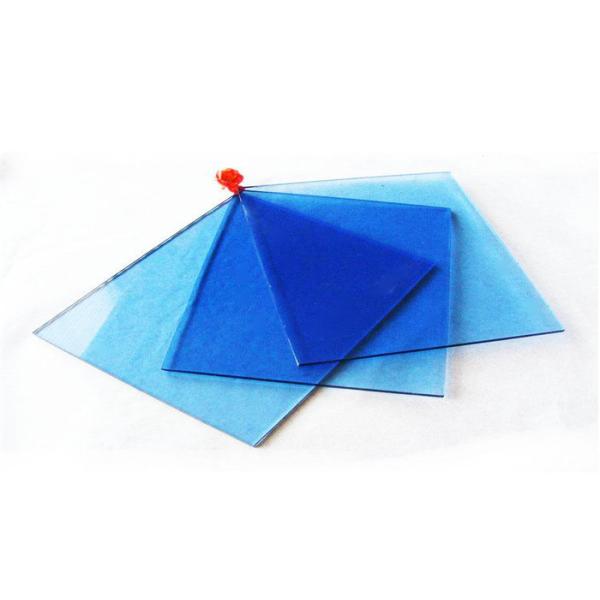 Flat Light Blue Tinted Glass Insulated Tinted Tempered Glass For Interior Glass Screens