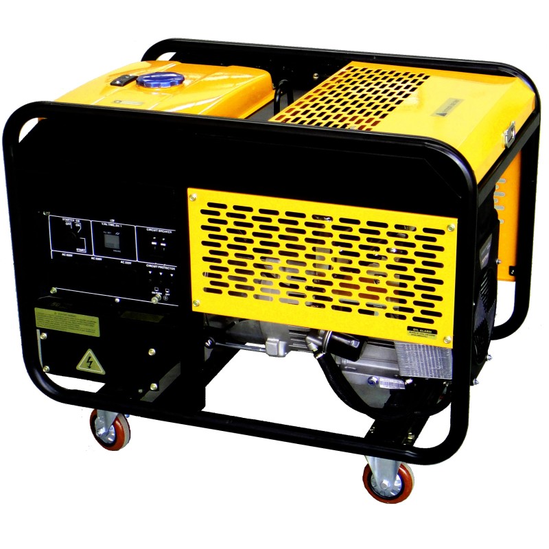 Three Phase Single Phase Generator Set Gasoline 3000rpm 1.8kva 50HZ 230V