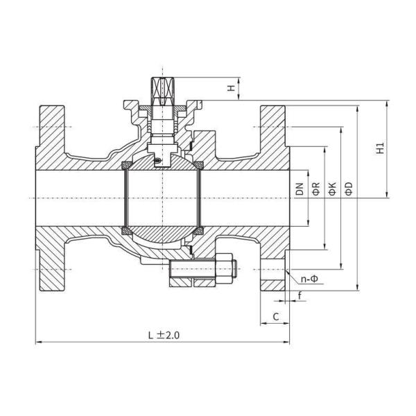 Wcb/CF8/CF8m/CF3m/CF3 Пневматический шаровой клапан с режимом электрического привода и плавающим шаром