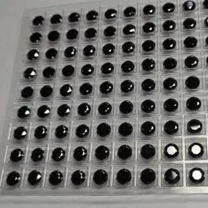 Розничный мойсанит Круглый блестящий резка мойсанит слабый тон GRA VVS слабый мойсанит Каменные камни для ювелирных изделий