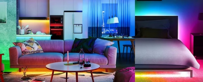 3535 RGBIC LED Neon Flex Light 10x23mm Silicone Neon Rope Light With Dynamic Effects