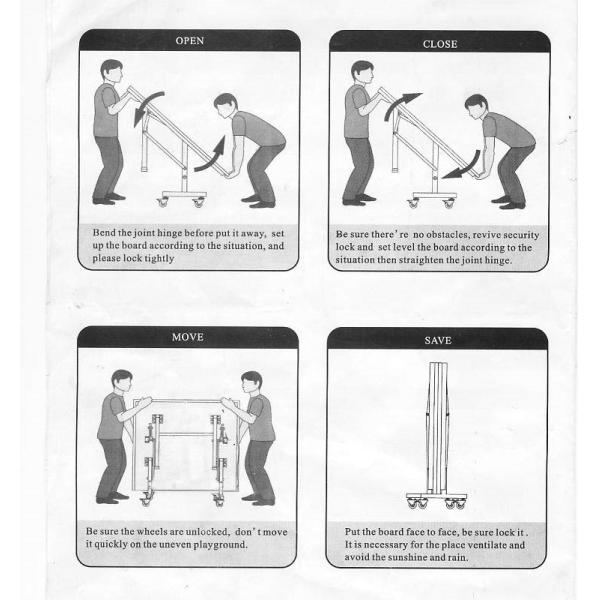 Deluxe 108 Inches Outdoor Folding Table Tennis Table Competition Ping Pong Table