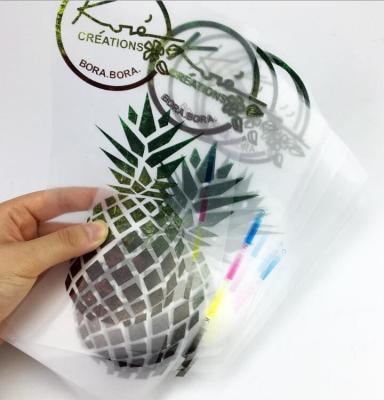 Custom Printing Tagless Heat Transfer Labels For Clothing , Heat Press Neck Labels