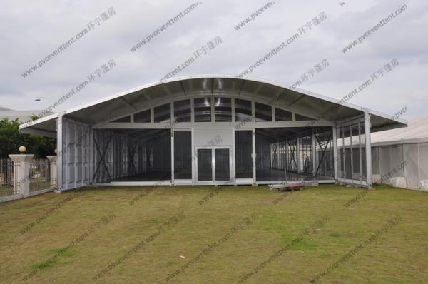 UV - Protection 30 Meters Polygon Tent , Waterproof PVC Octagon Tent White