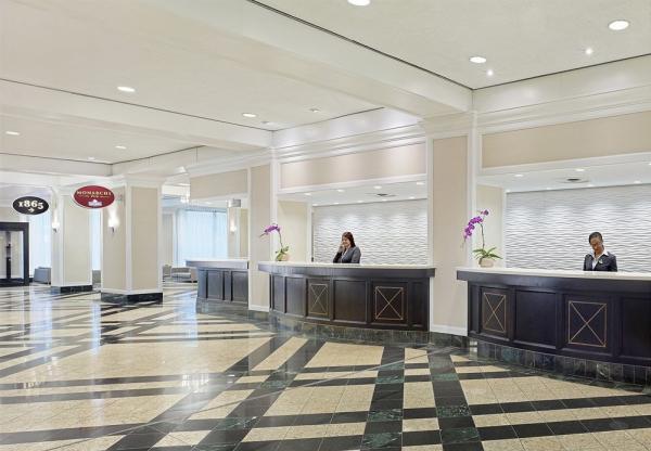 Luxury 5 Star Hotel Lobby Furniture Fabric Sofa Stainless Steel Frame Ebony Reception Table Set
