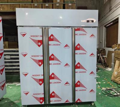Commercial Kitchen Upright Stainless Steel Fridge 3 Door Fridge Refrigerated
