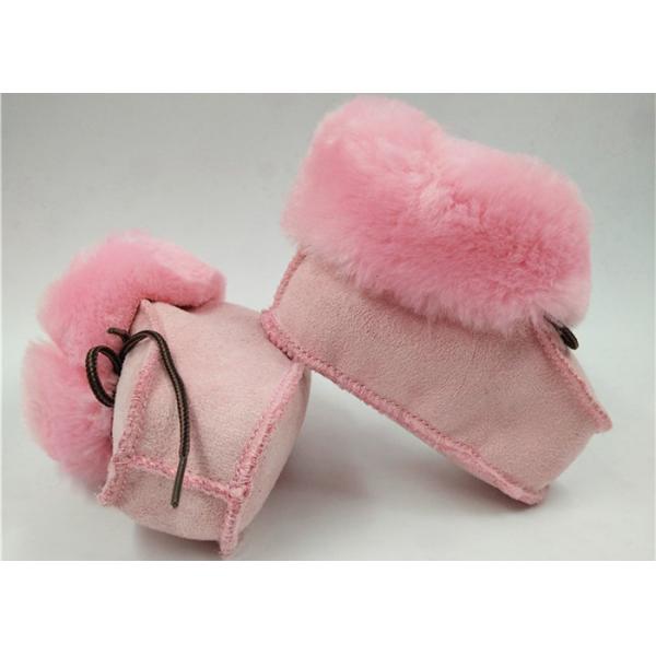 Zapatos de bebé dobles de la zalea de la cara