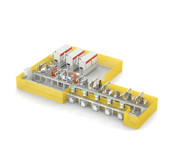 Flat Wire Motor Stator Manufacturing Line for Public Bus Stator
