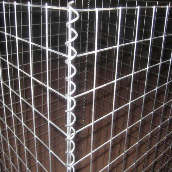 4mm 5mm 6mm Gabion Wire Mesh Garden Gabion Baskets Low Carbon Iron Wire Material