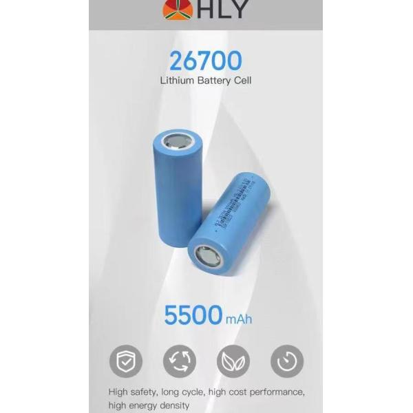 Клетка батареи большой емкости 26700, LMFP 5000mah батарея 3,6 вольт для солнечной лампы