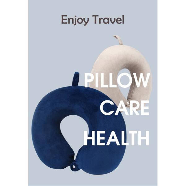 Anti-Static Airplane Travel U Shaped Memory Foam Neck Pillow Comfortable Washable