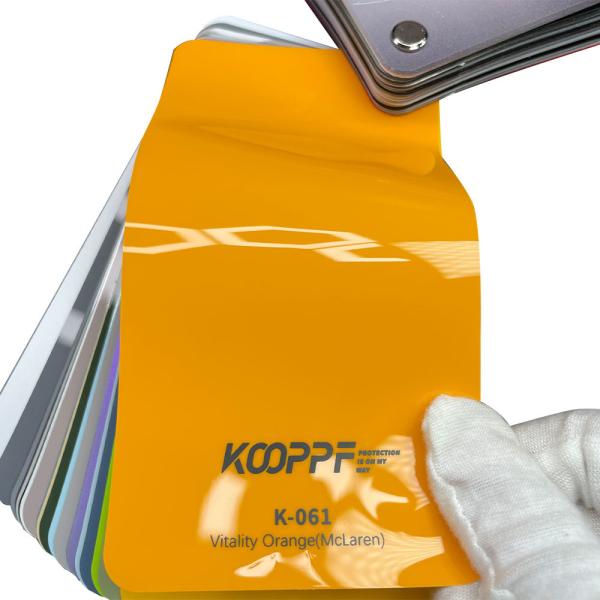 Vitality Orange McLaren TPU Automotive Protective Film Custom Vinyl Wrap 7.5mil K-061