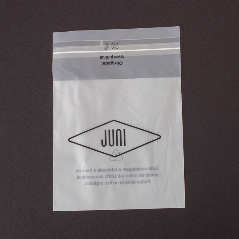 Сумка пластиковой упаковки кукурузного крахмала Biodegradable Compostable собственной личности слипчивая