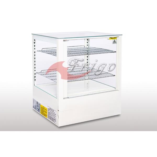 Four Sides Glass - 1 Or 2 Heated Display Case Hinged Doors - 30 To 60 Degree